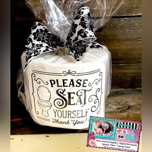 “Please Seat Yourself” Bathroom Decoration or Great Gag Gift!